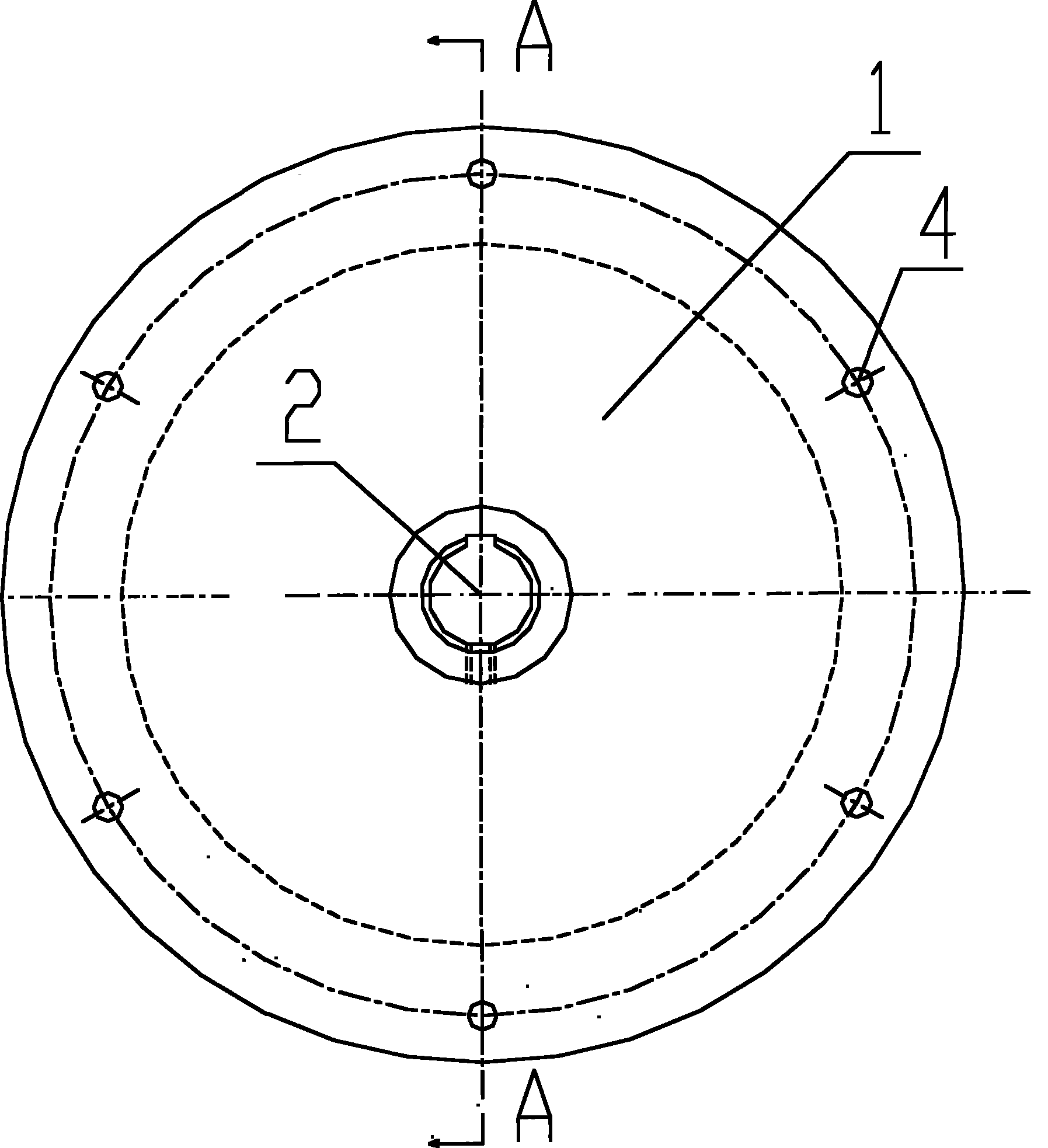 Traction wheel of escalator