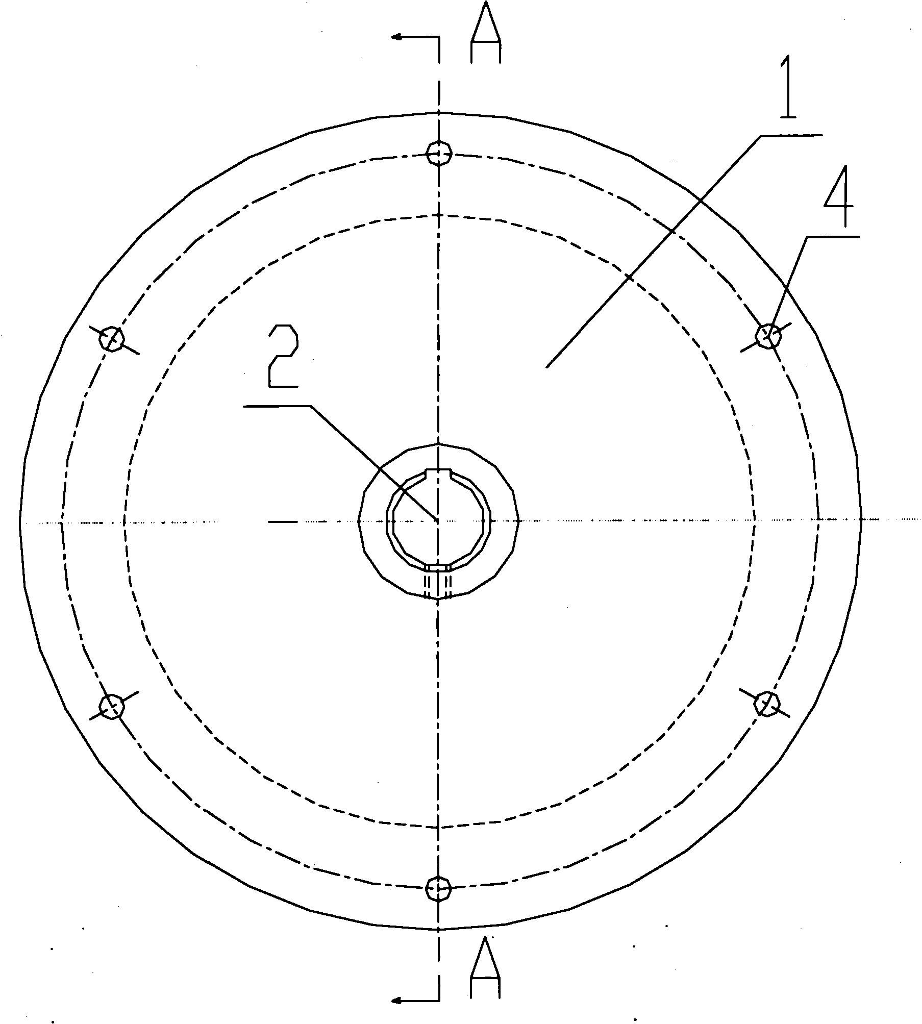 Traction wheel of escalator