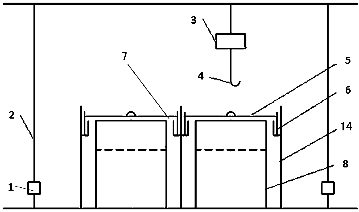 Hanging basket straw biogas fermentation system