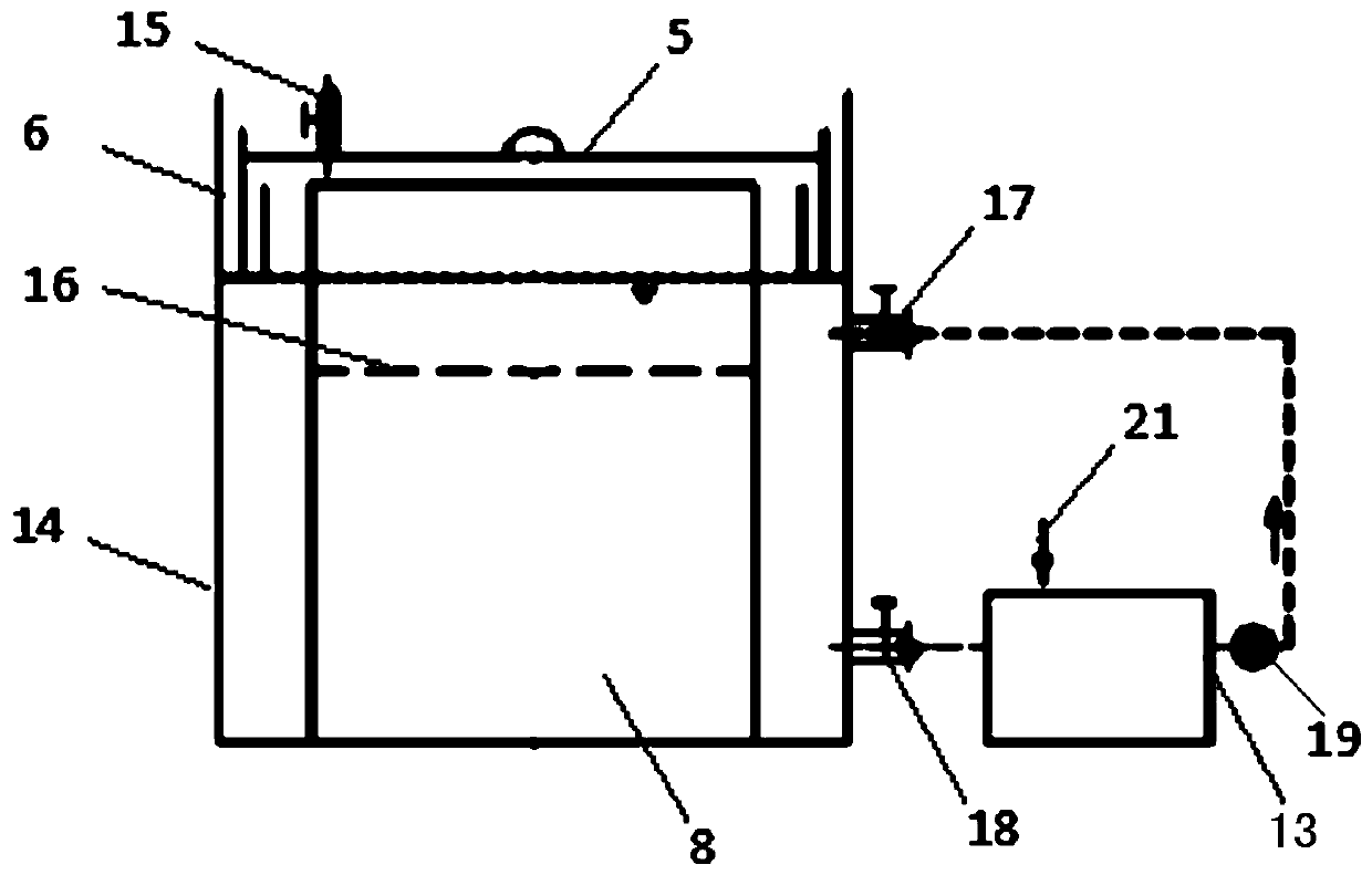 Hanging basket straw biogas fermentation system