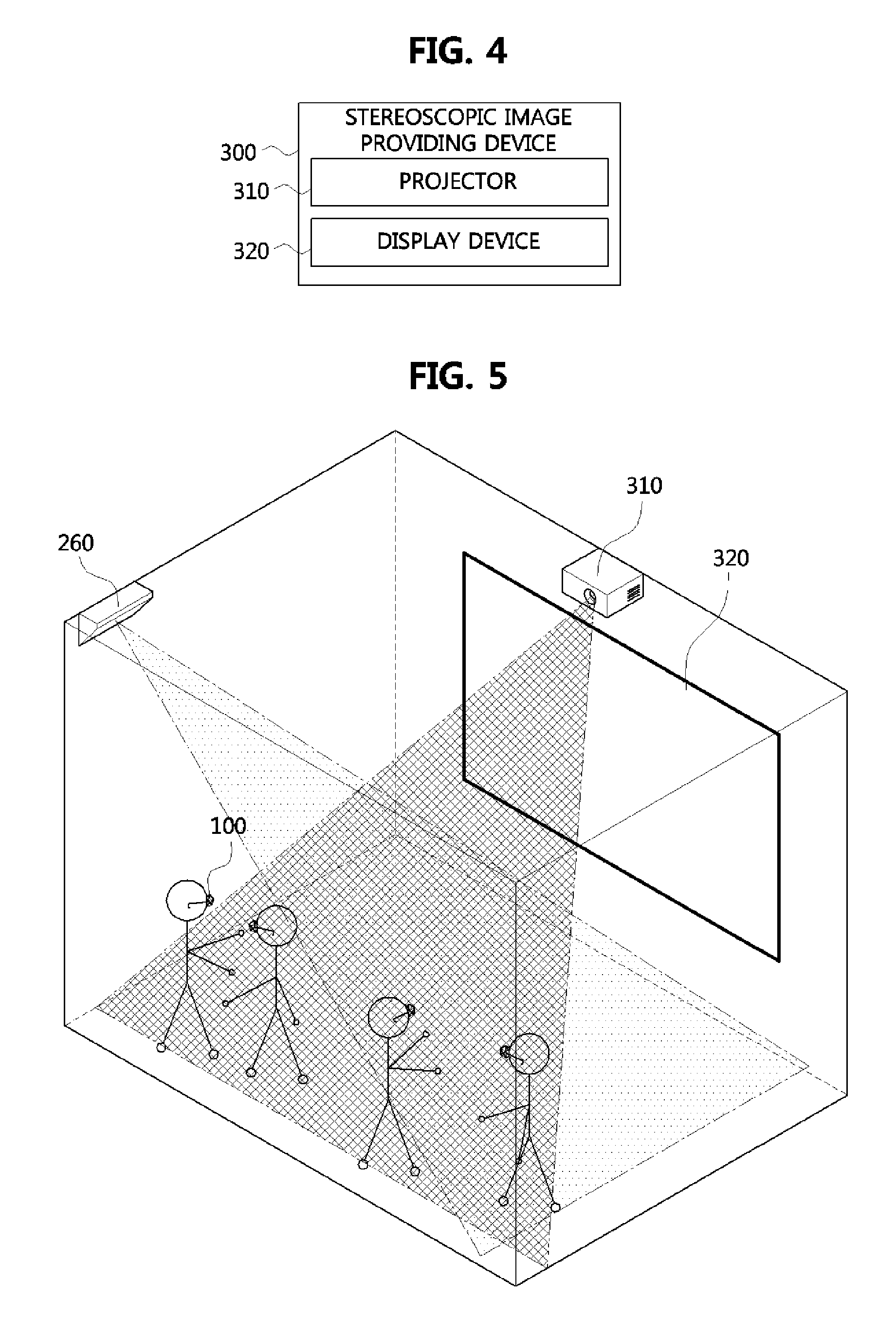 System of providing stereoscopic image to multiple users and method thereof