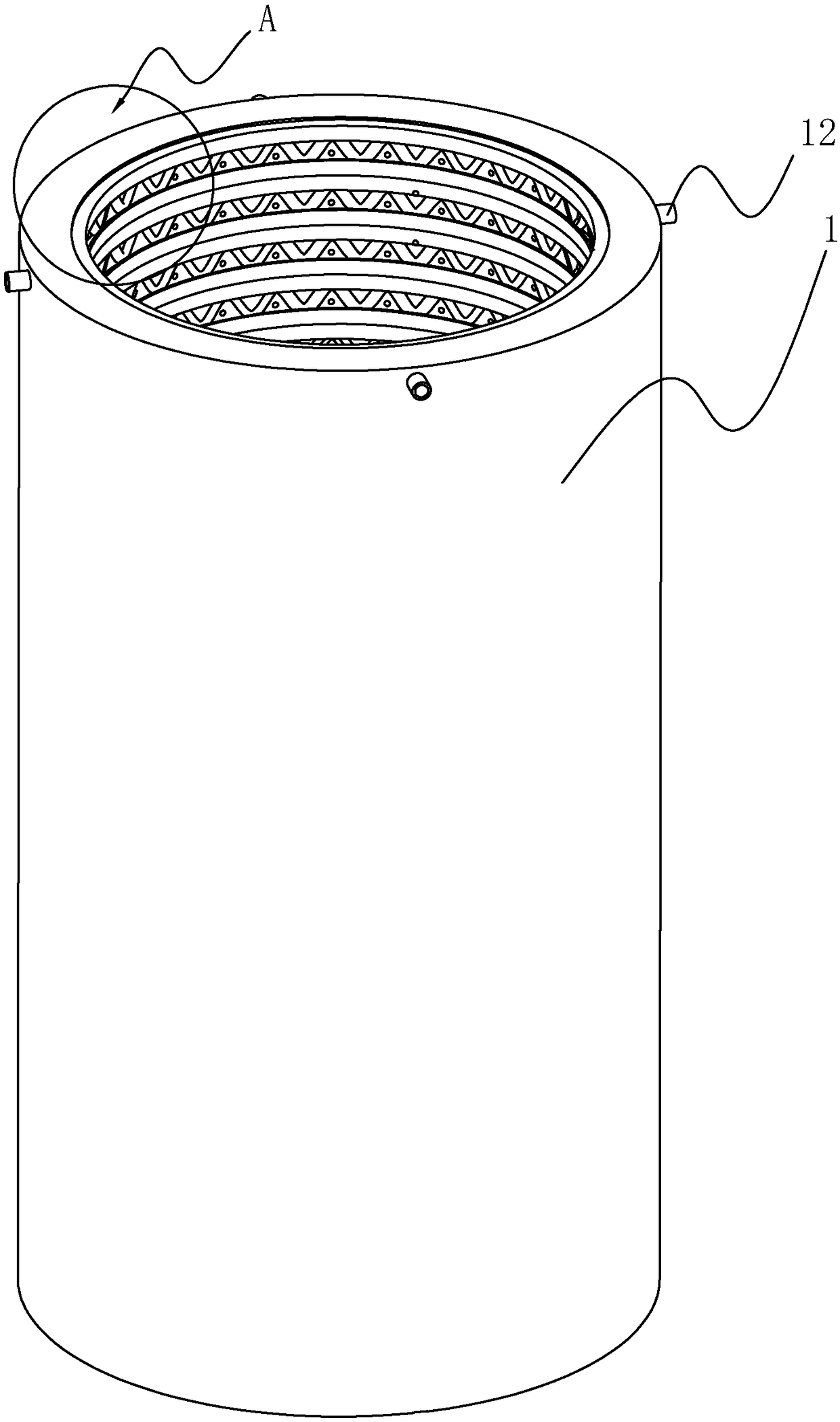 Diffusion furnace body with uniform heating function