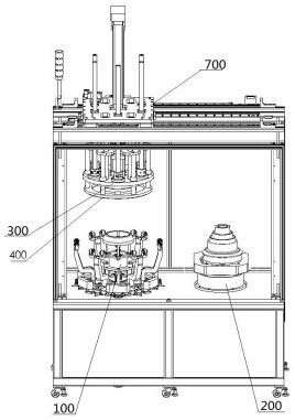 Integrated air spring press-fitting device