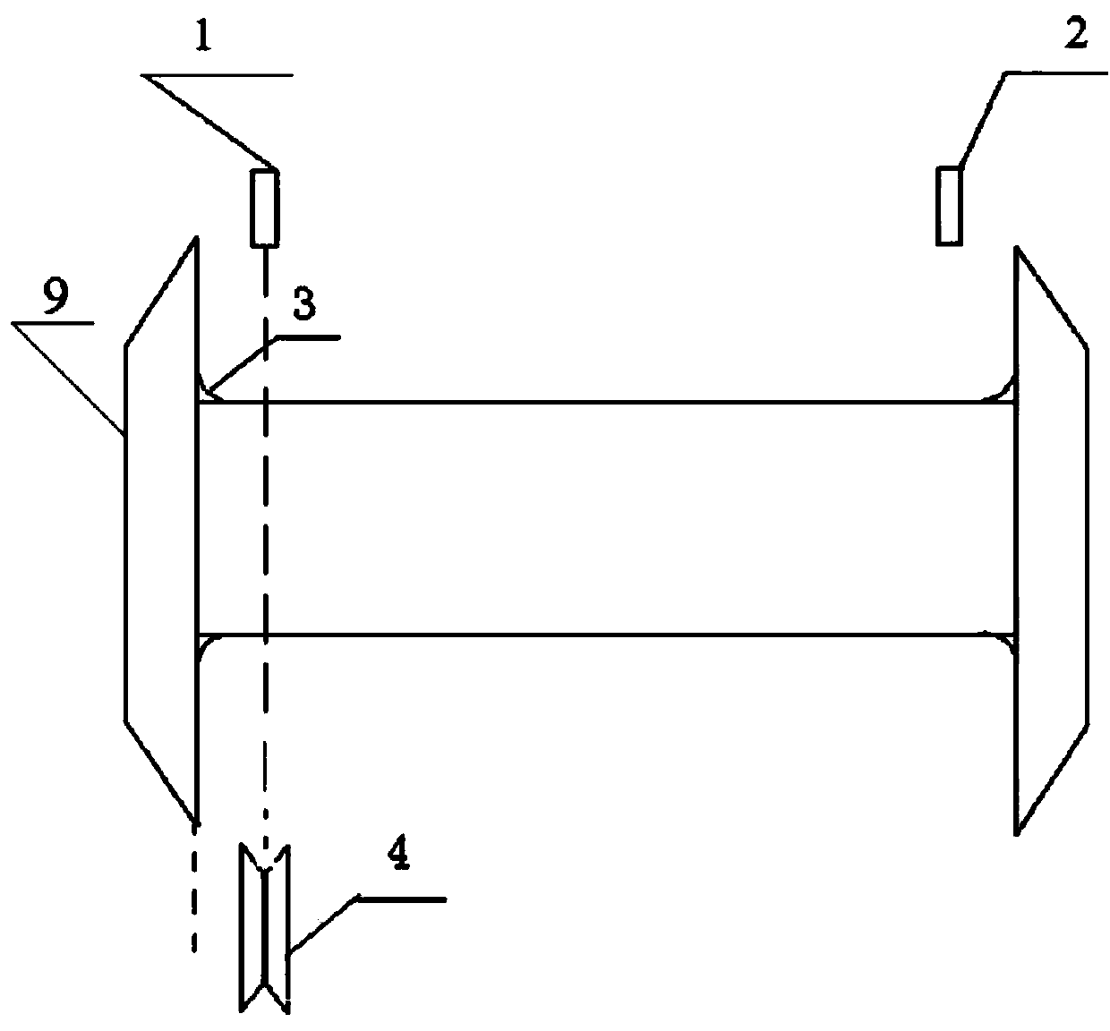 Flat cable compensation control method for water tank wire drawing machine