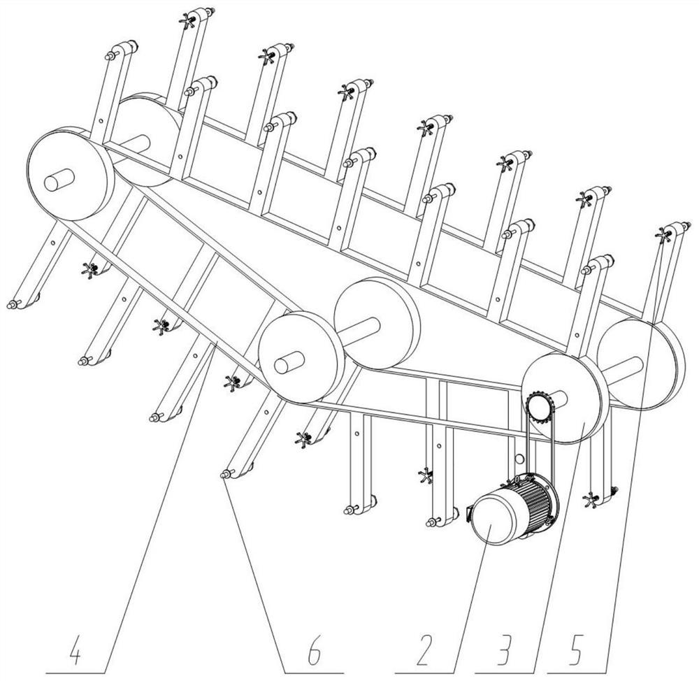 Foam model coating dip-dyeing device for lost foam processing