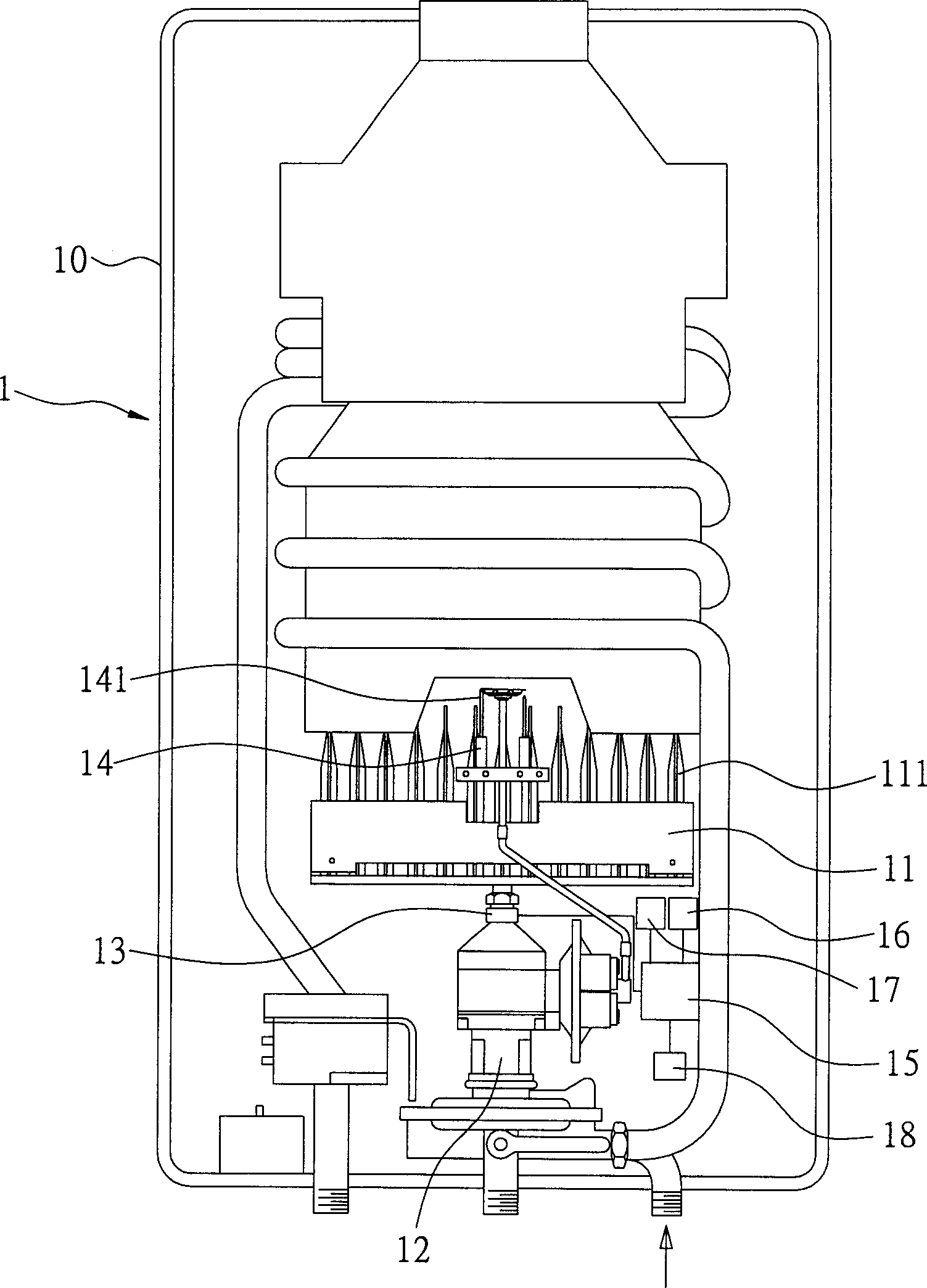 Water heater with anoxybiotic state testing function and testing method thereof