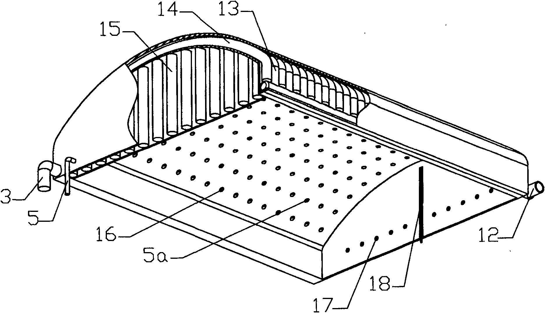 Inflating float air conditioner cover quilt and air conditioner bedding quilt thereof