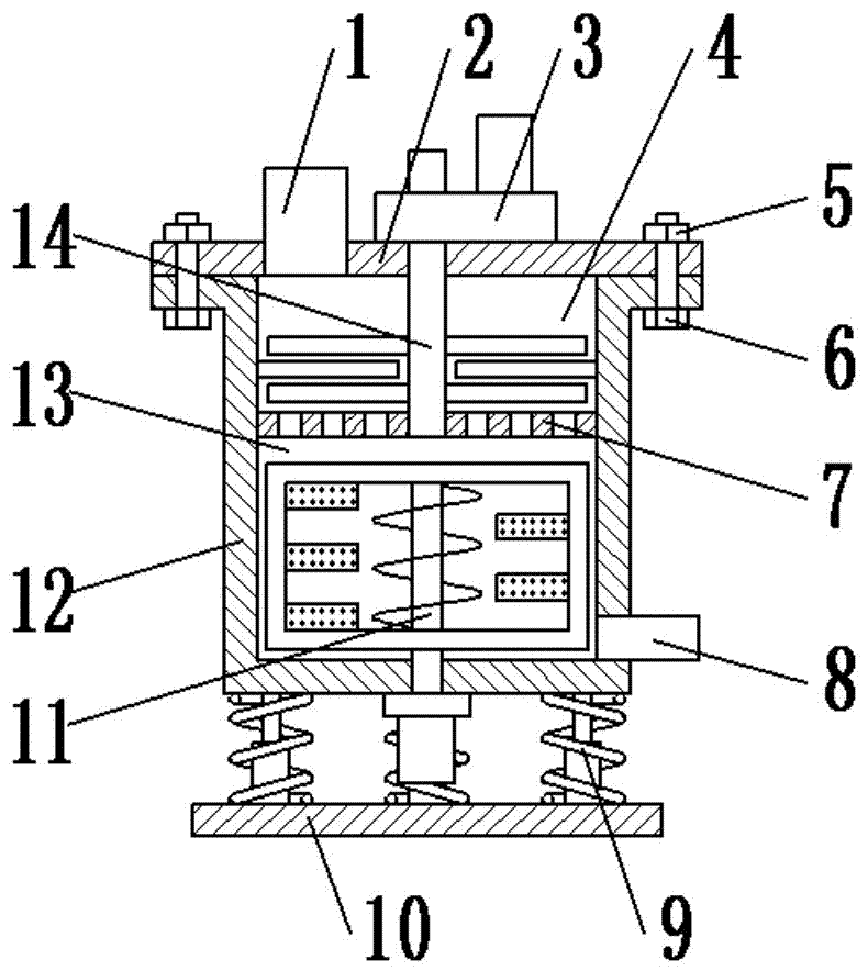 Chemical material stirring device capable of crushing material