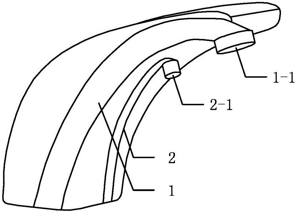 Timing and metering double-tube water faucet