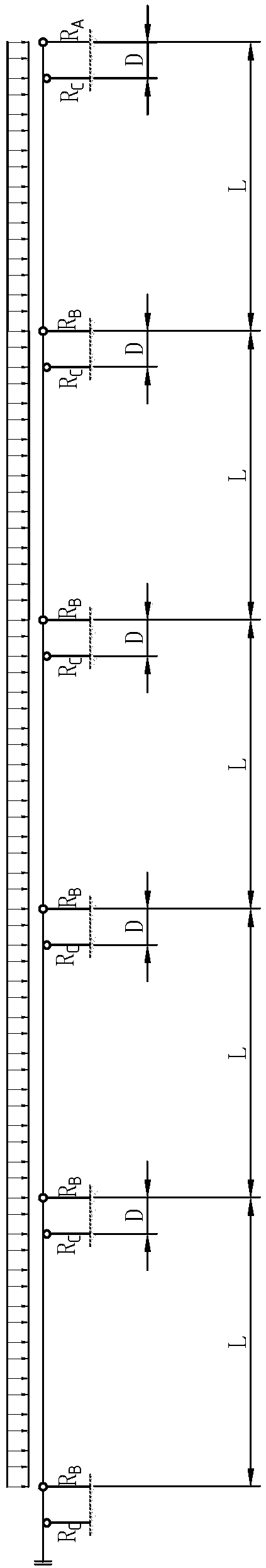 Connecting structure and connecting method of skeleton type exterior enclosure wall and main body