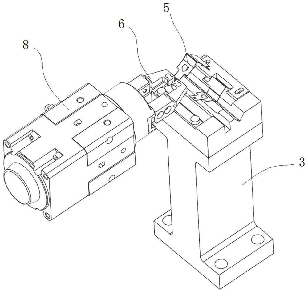 Automatic bending equipment for producing movable contact spring on relay