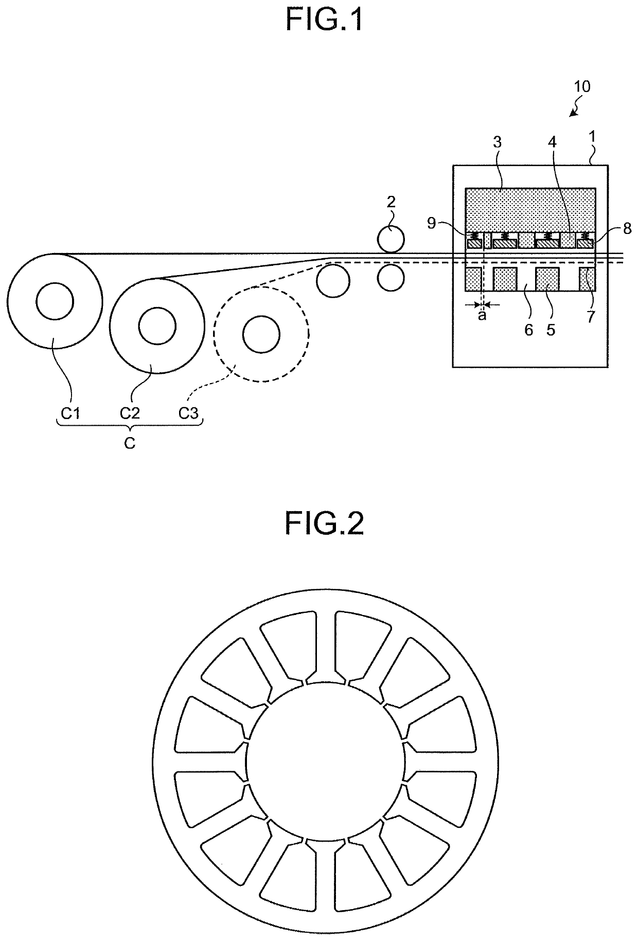 Punching method, punching device, and method for manufacturing laminated iron core