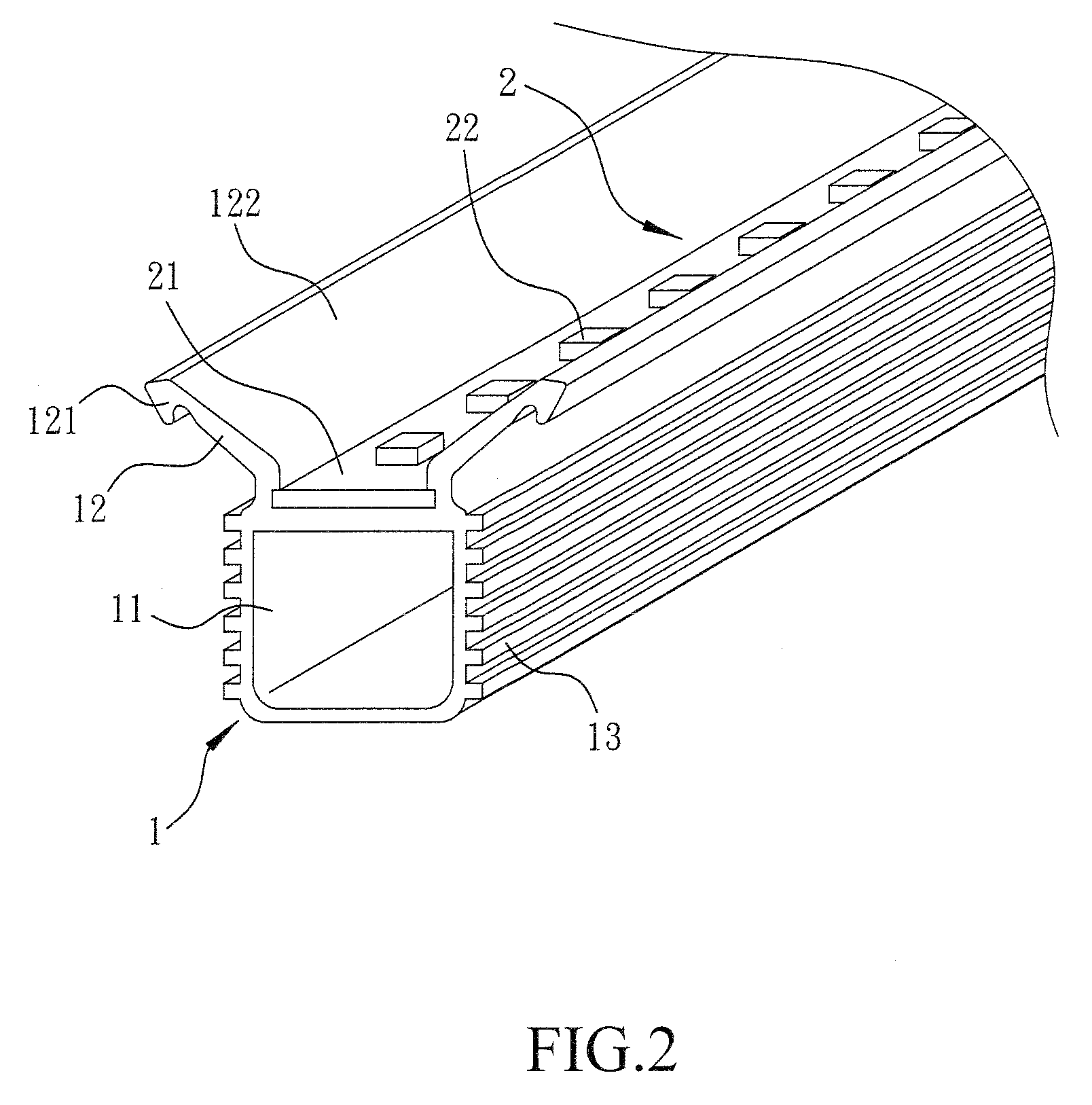 Optical cavity structure of LED lighting apparatus