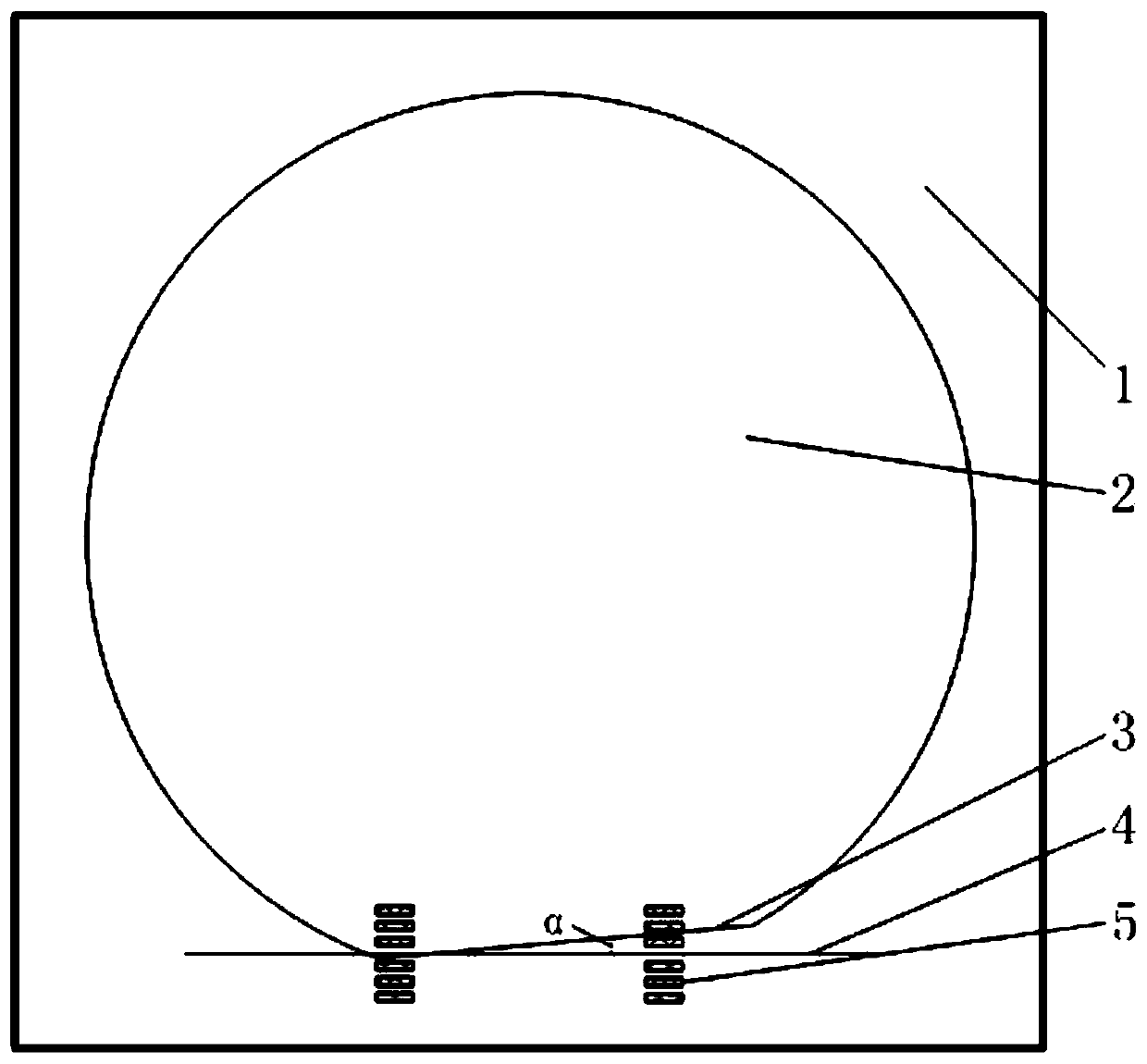 Method for quickly identifying pattern included angle of monocrystalline silicon wafer