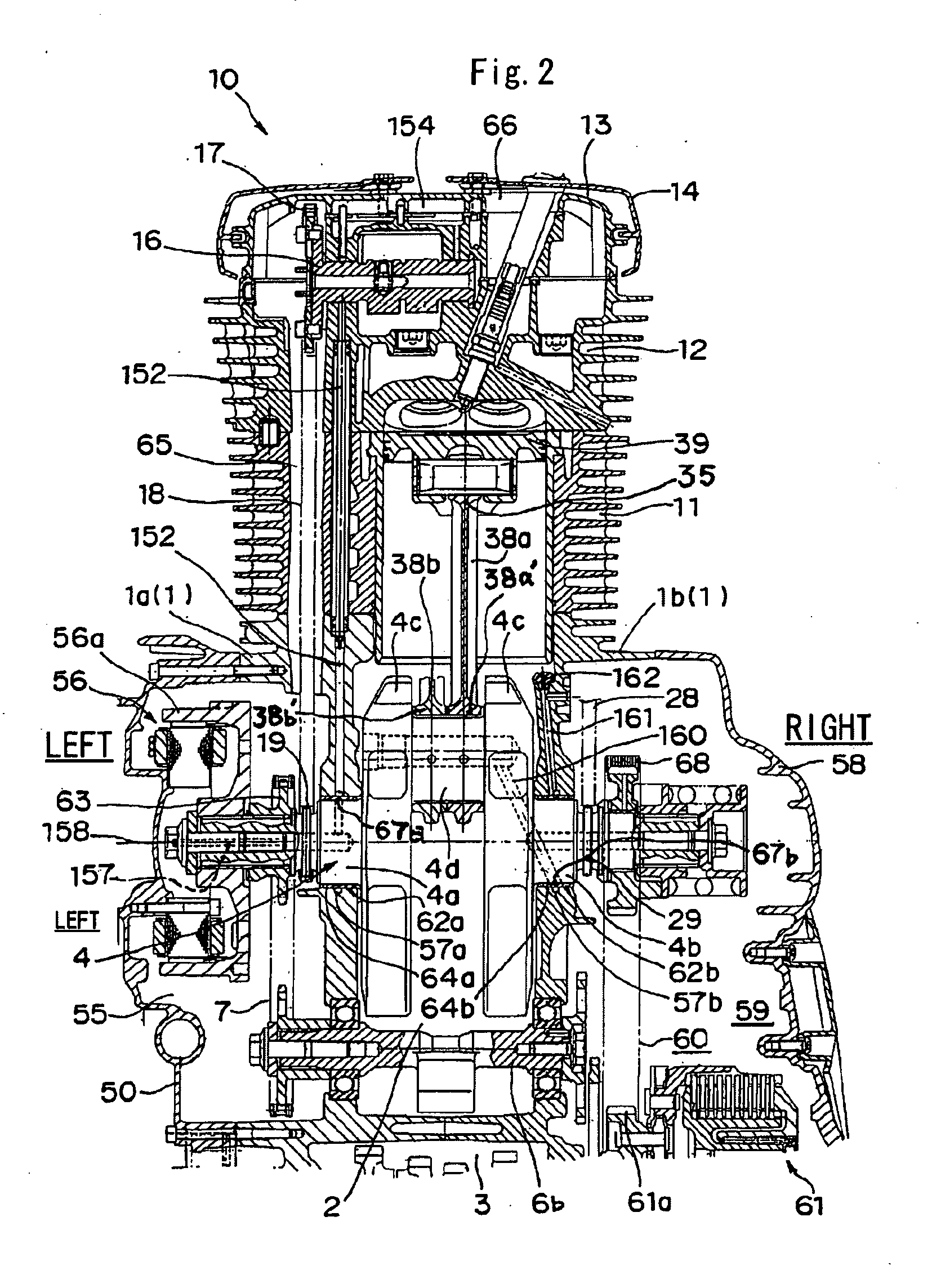 Lubricant structure of engine