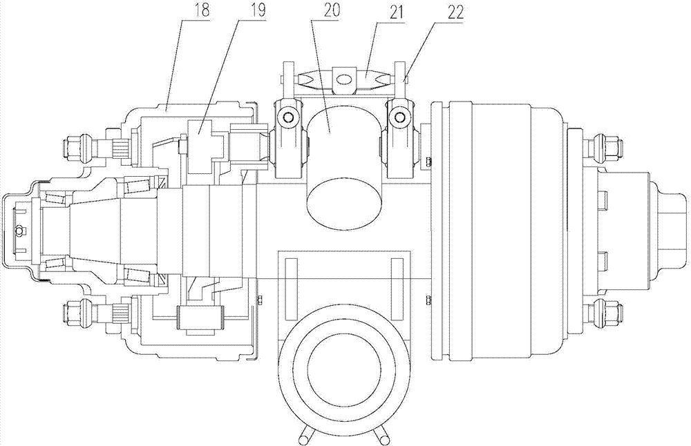 Hydraulic brake oil cylinder assembly for heavy-loaded vehicle bridge