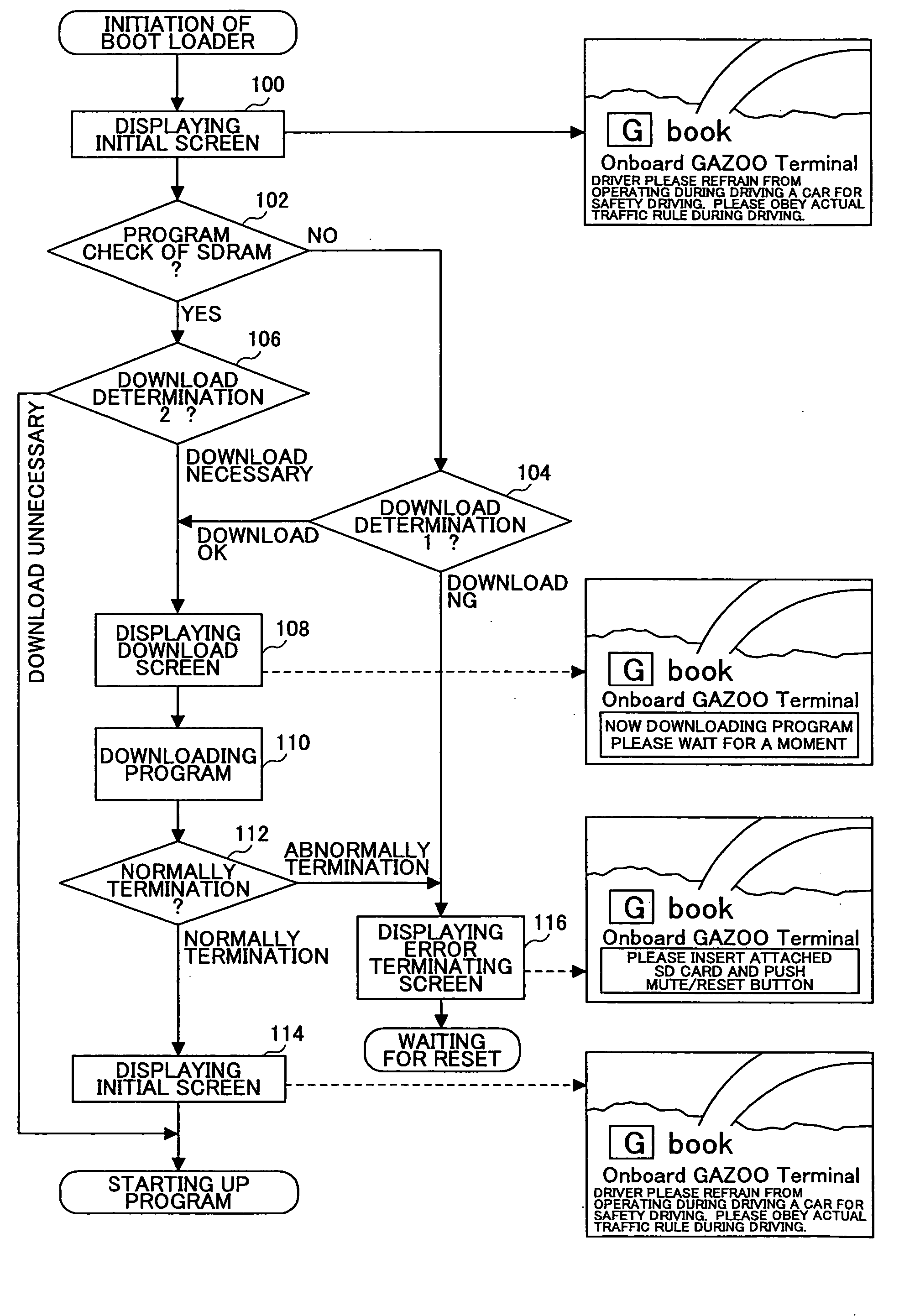 Information terminal deice and operation control method thereof