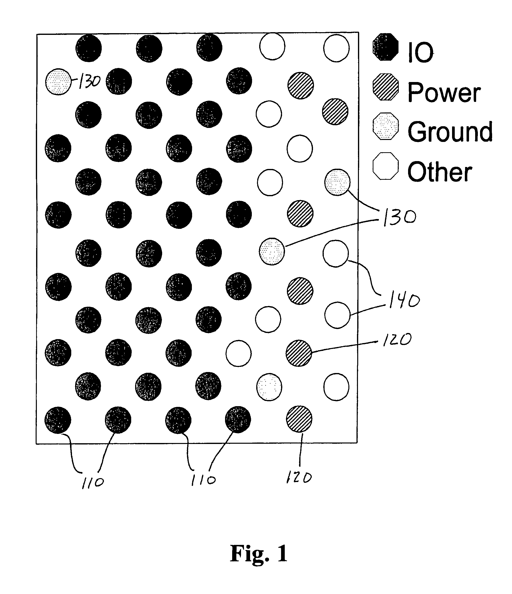 Distribution of return paths for improved impedance control and reduced crosstalk