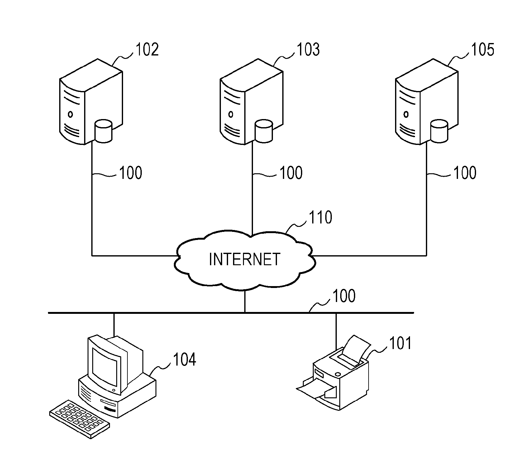 Printing system, print relay server, method of controlling the server, and program