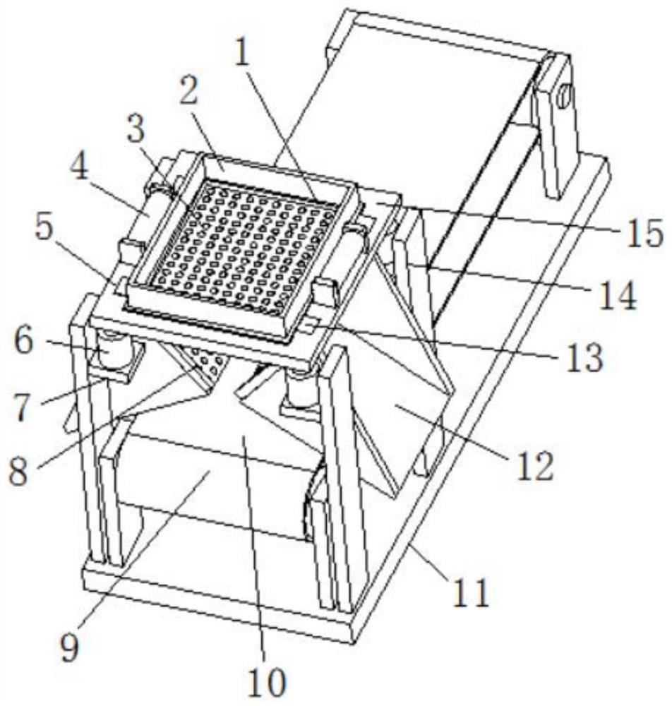 Casting sand conveying device with screening function for casting