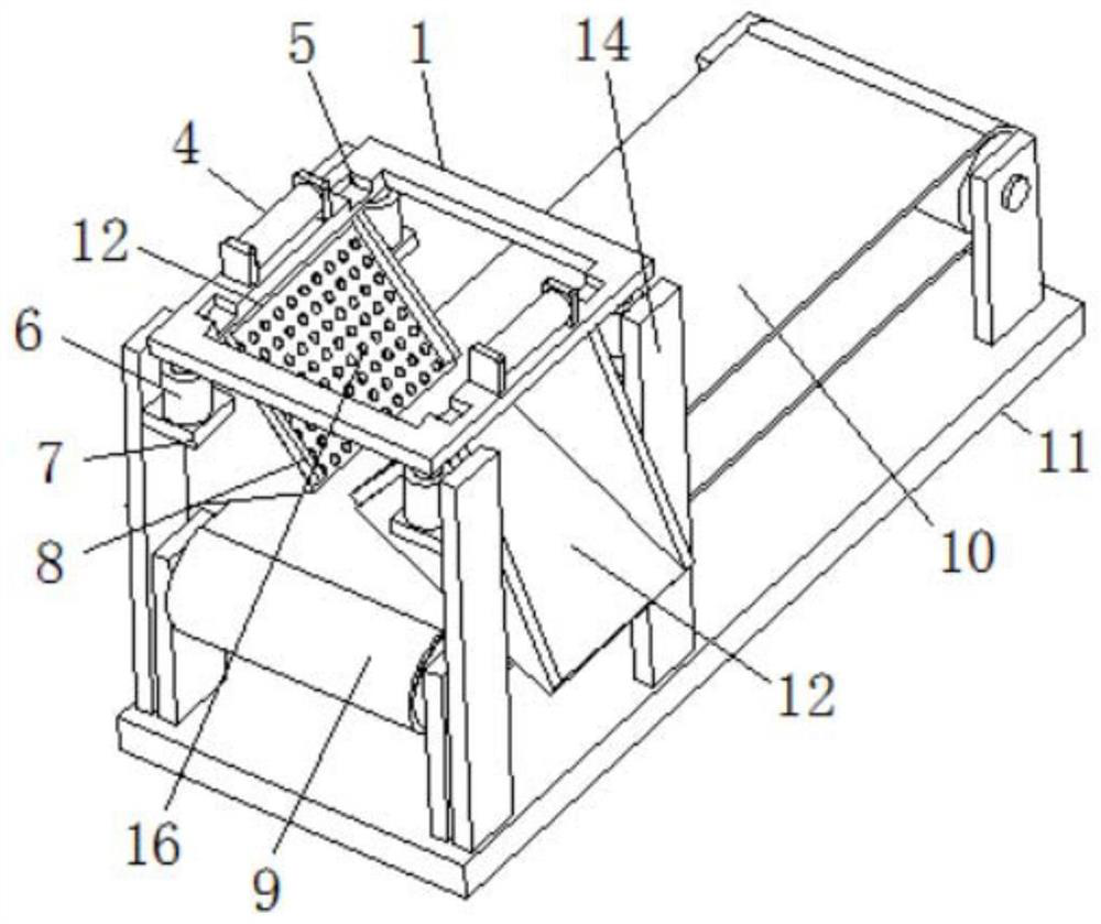 Casting sand conveying device with screening function for casting