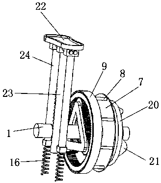 A drive device for a mechanical air pump