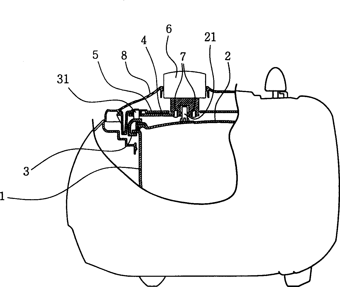 Lid locking device for electric pressure cooker