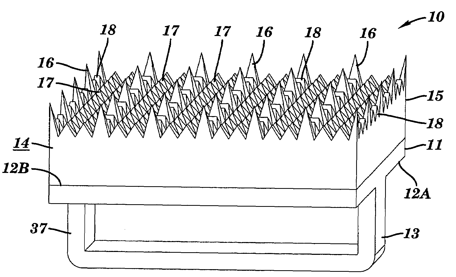 Article and method for cleaning uneven, variable geometry surfaces of electronic devices, internal electronic assemblies, or the like