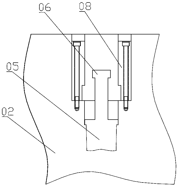 Self-locking structure for plastic mold cylinder slide block