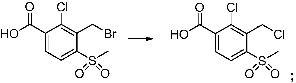Preparation method of 2-(2-chloro-3-chloromethyl-4-methylsulfonyl benzoyl)-1,3-cyclohexanedione