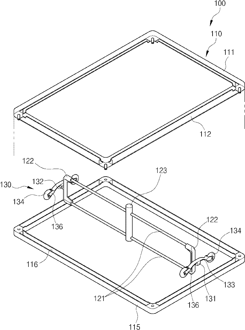 Device for dividing accommodation space