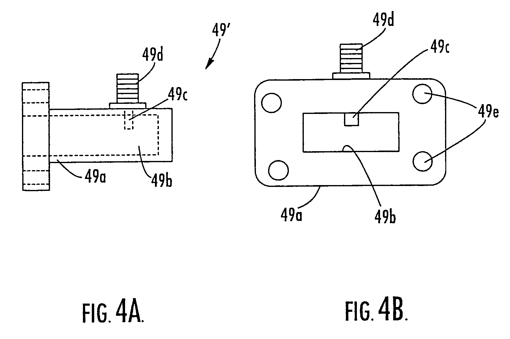 Microstrip-to-waveguide power combiner for radio frequency power combining
