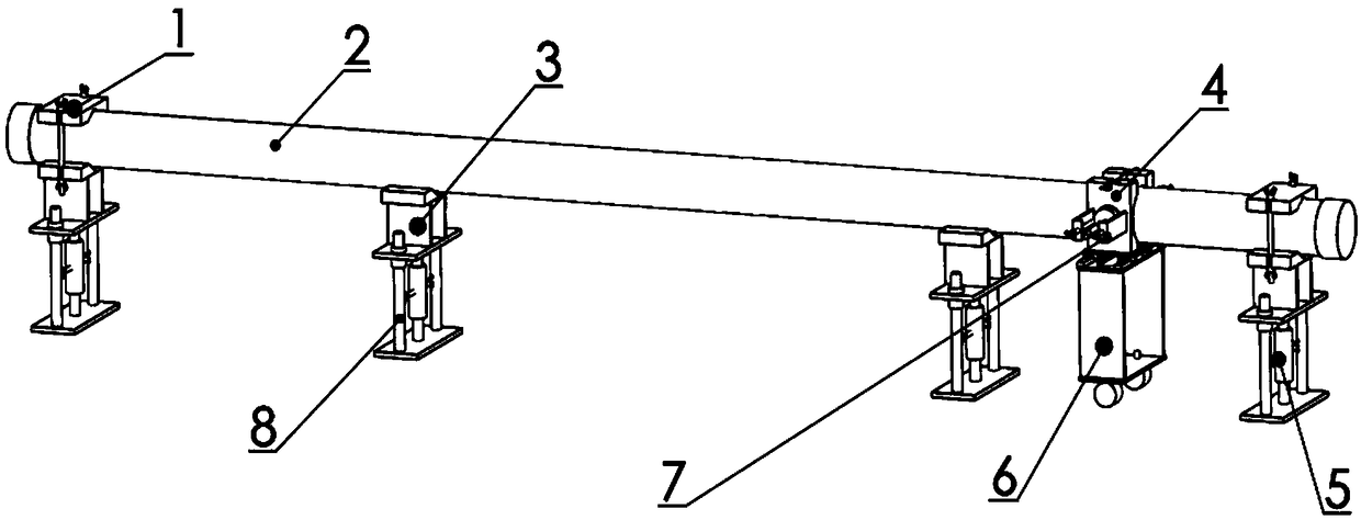 Rock core acoustic profile test system and method