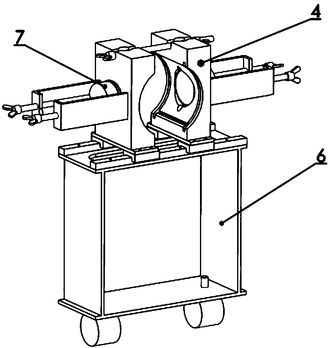 Rock core acoustic profile test system and method