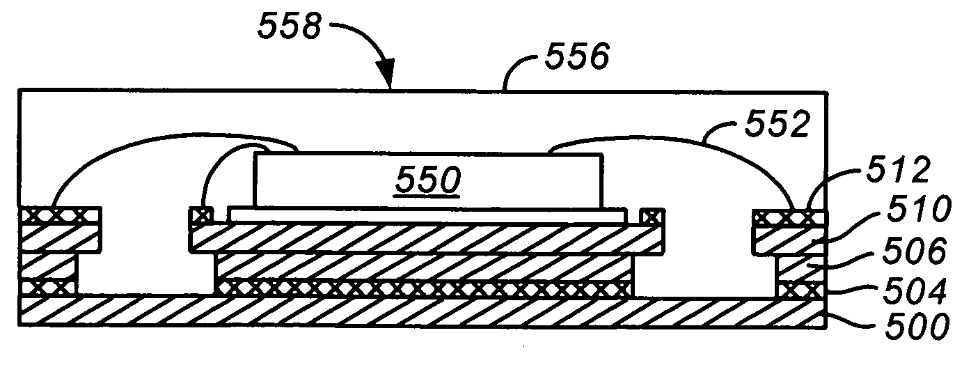 Semiconductor device package diepad having features formed by electroplating