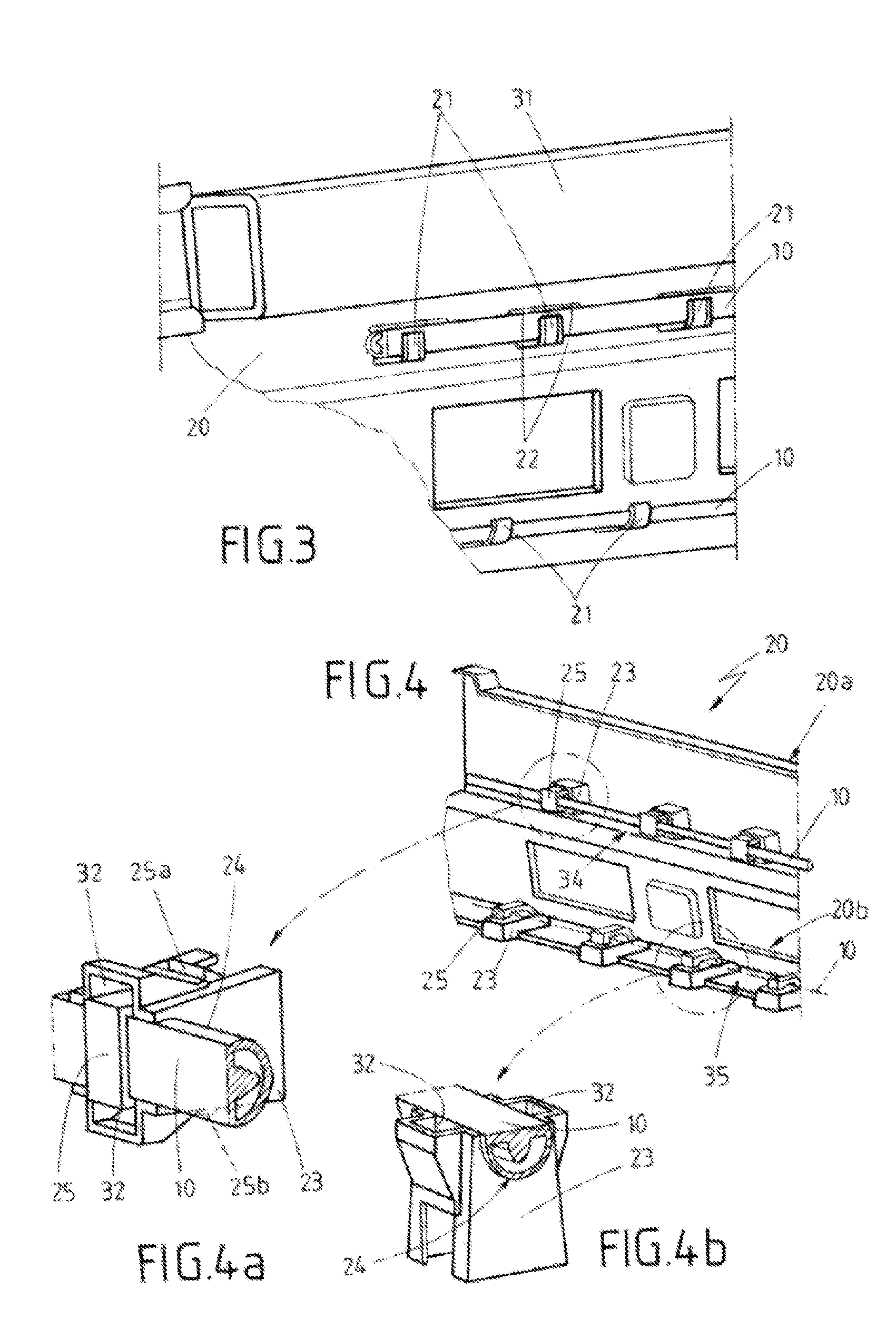 Device for arrangement of sensors for electronic activation of a vehicle hatch