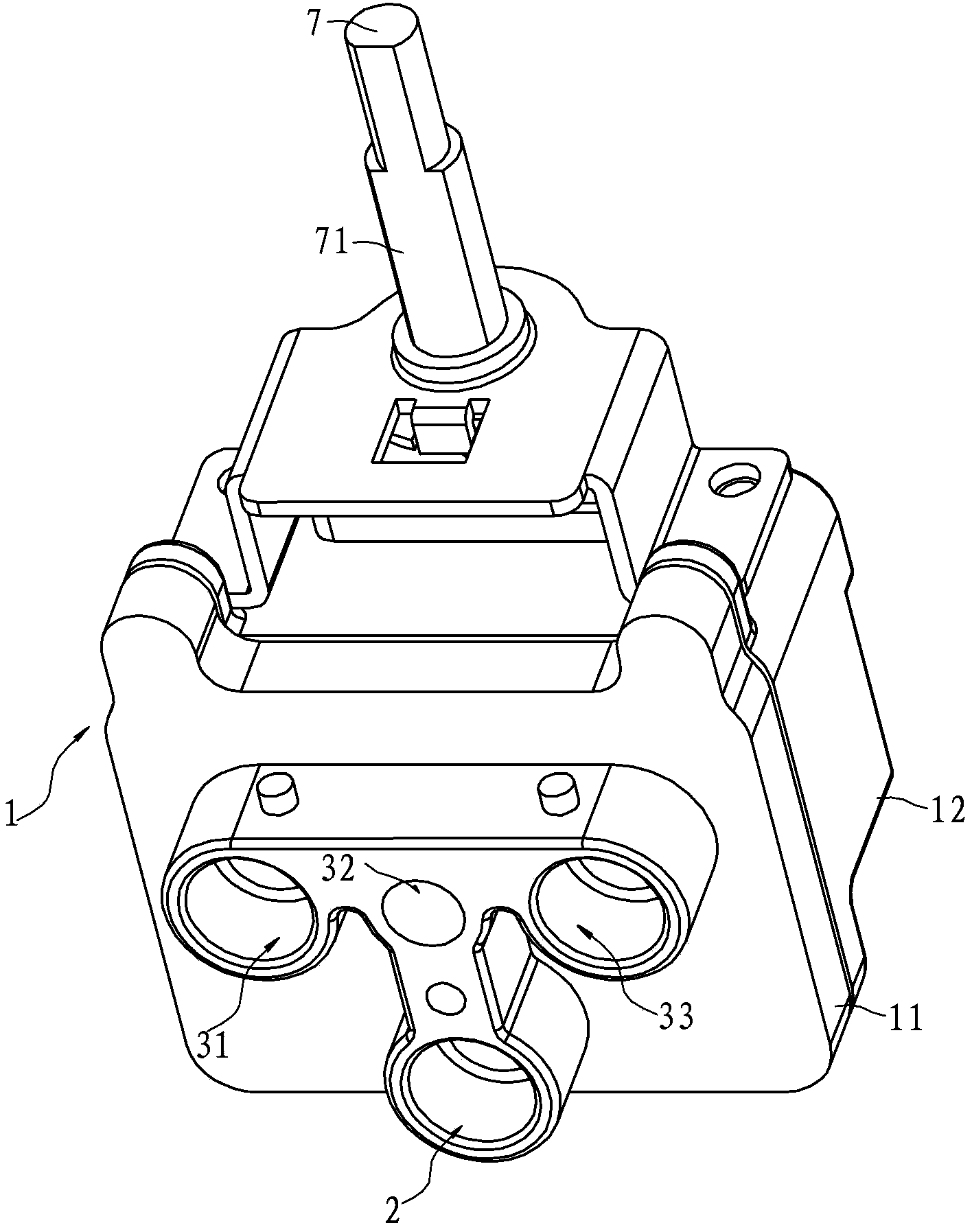 Adjusting valve capable of adjusting fire linearly