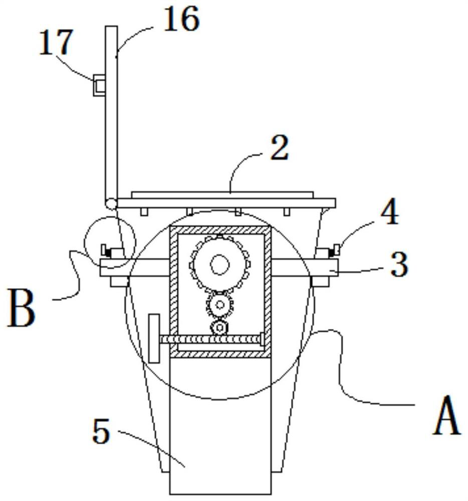 A recycling device for classified garbage that is convenient for dumping