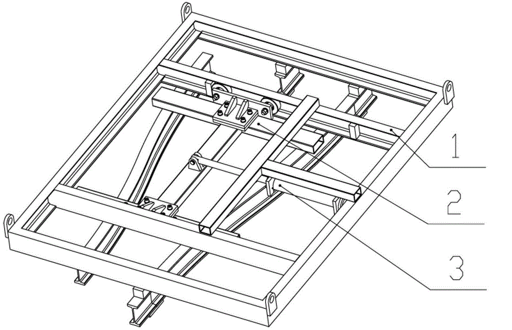 A mine-used sliding monorail suspension turnout system