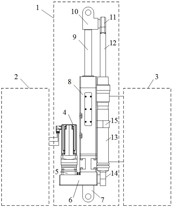 An integrated electromechanical-hydraulic drive and energy storage integrated actuating device