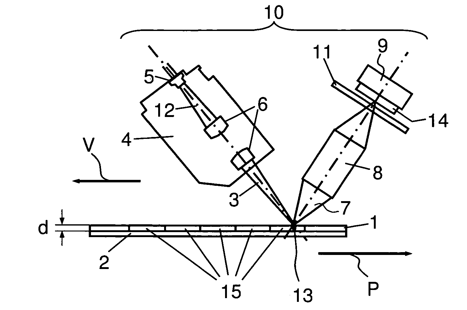 Radiography system and method for recording X-rays in phosphor layers