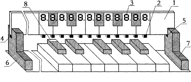 Unmodified non-contact detection device for piano keyboard state of clavier