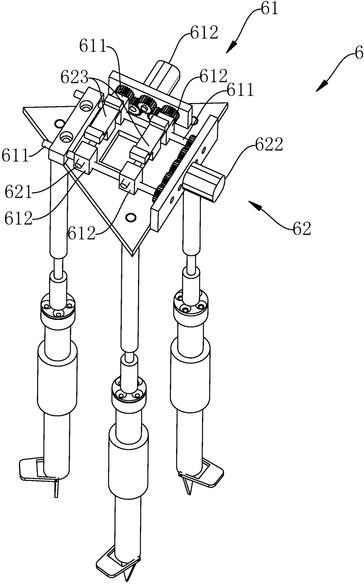 Automatic regulating device used for surveying and mapping equipment