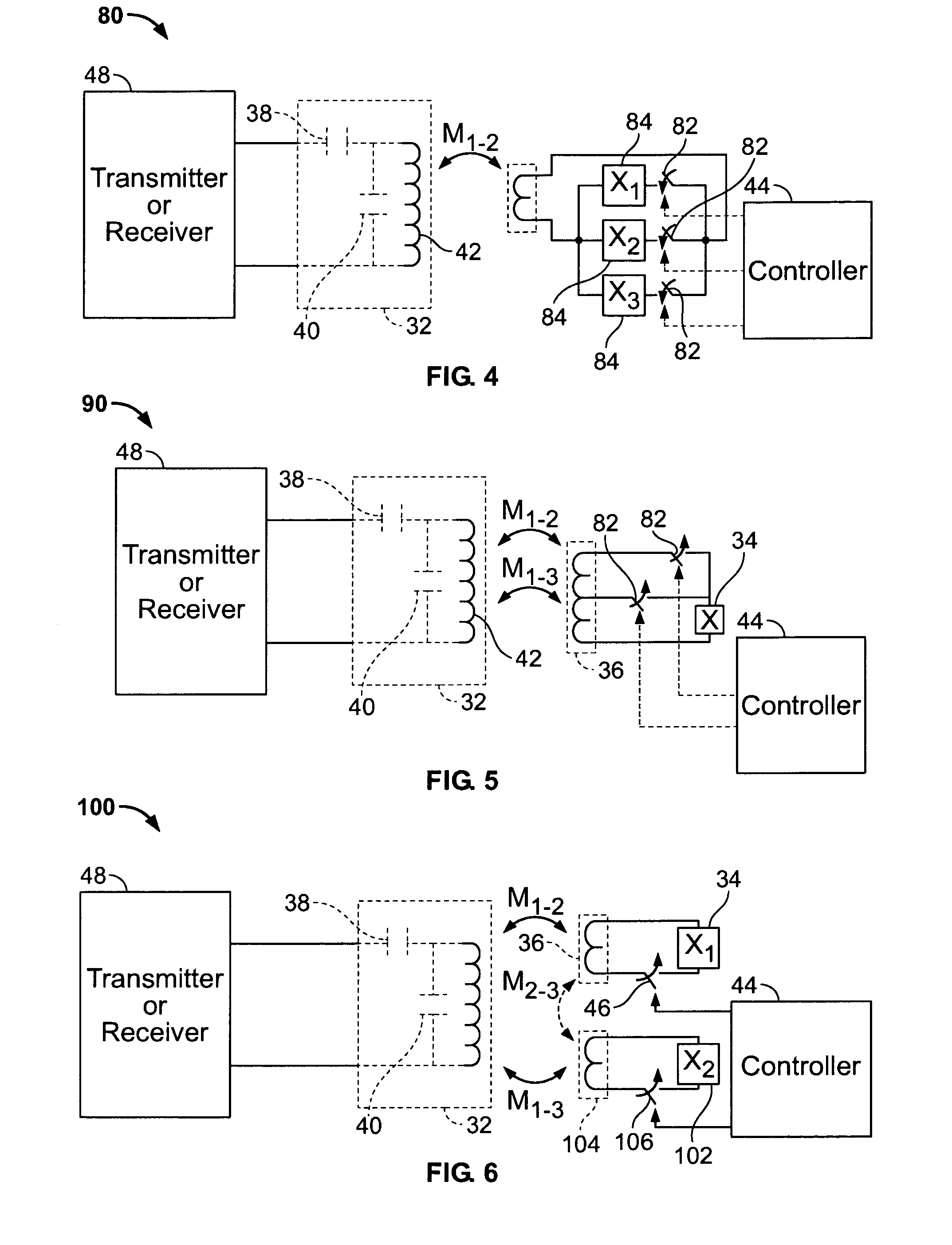 Resonant circuit tuning system using magnetic field coupled reactive elements
