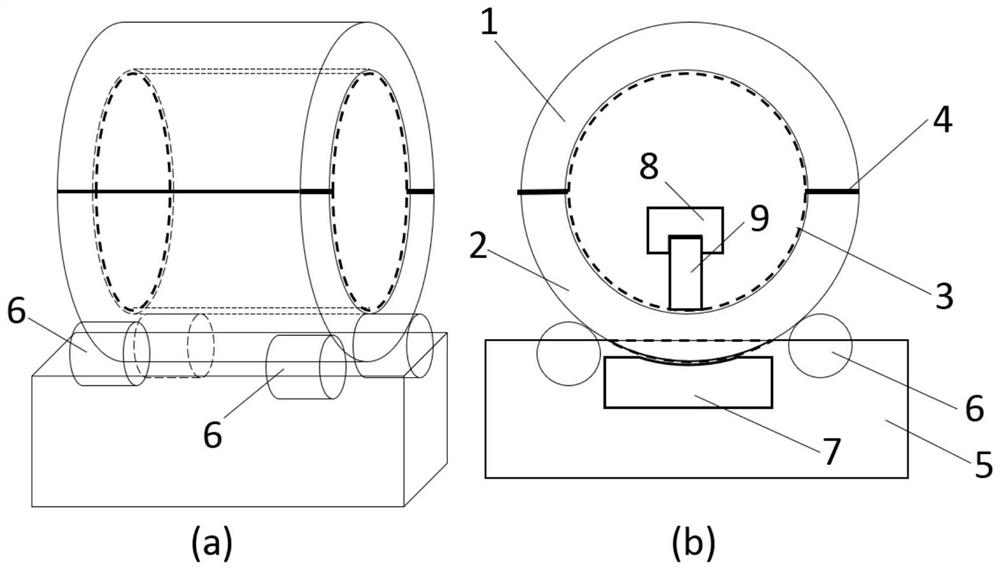 Device and method for quickly manufacturing babbitt metal bearing bush