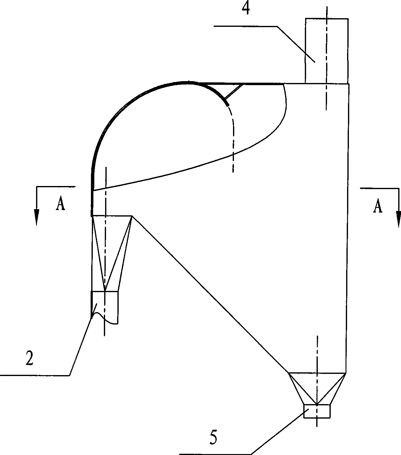 Aluminum oxide warehouse top multi-point blanking device and method