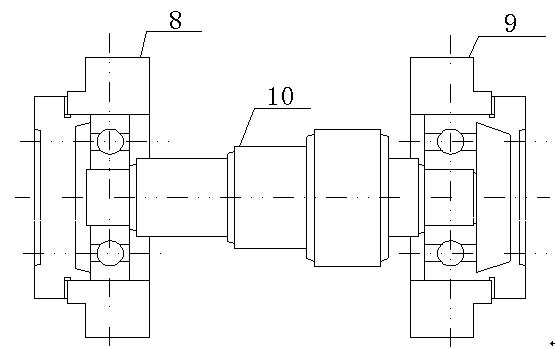 Rotary fiber Bragg grating large displacement sensor based on gear and application method thereof