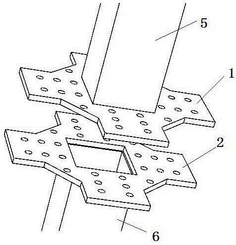 Fabricated steel structure type reinforced ring plate type flange beam column joint and using method thereof