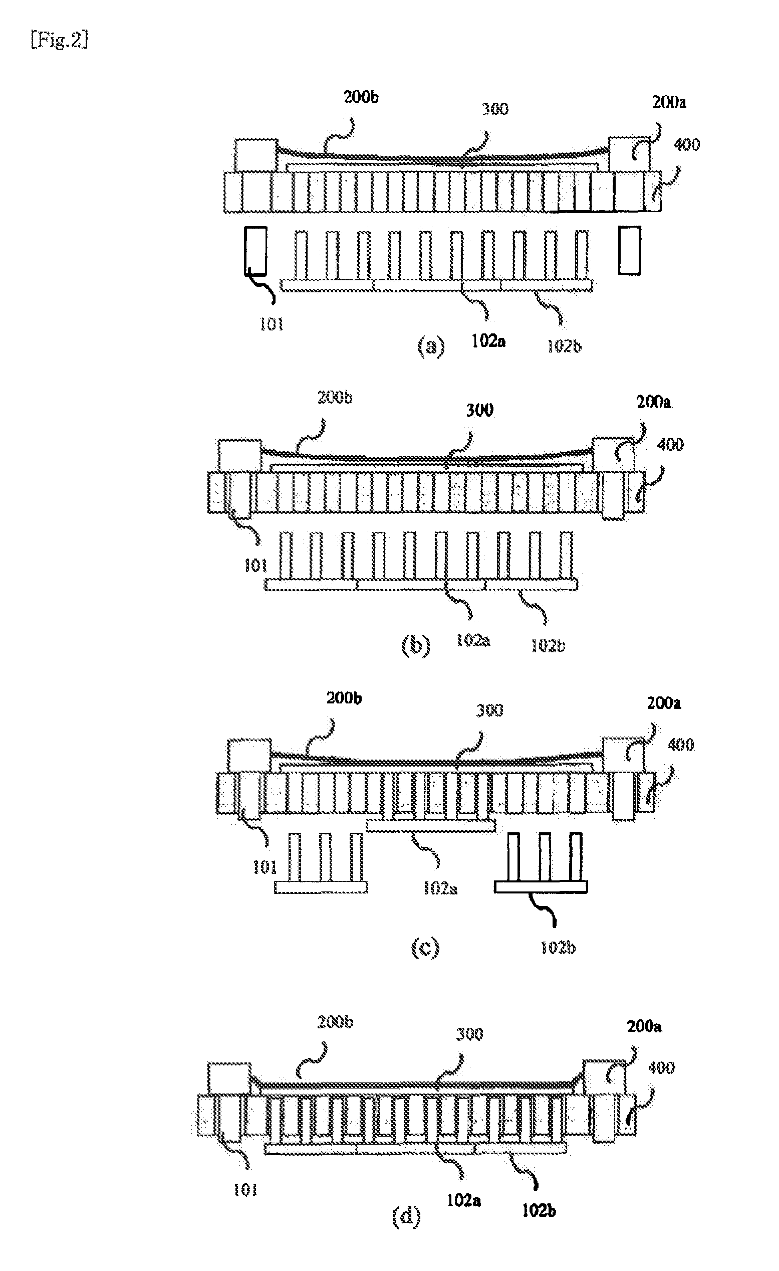 Processing Apparatus and Method of Manufacturing Electron Emission Element and Organic EL Display