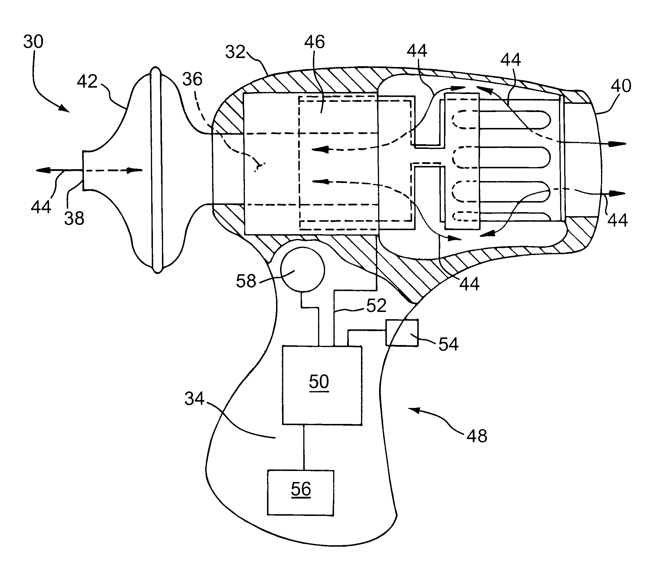 Apparatus and method of providing high frequency variable pressure to a patient